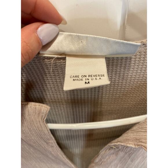 Vintage Barbara Lesser 90s Lagenlook Cotton Button Flowy Pleated Dress Medium - Picture 3 of 10